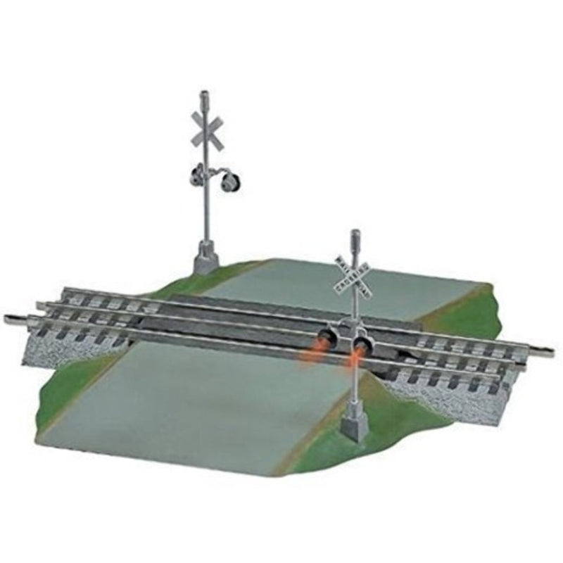 Load image into Gallery viewer, Lionel O Scale FasTrack Grade Crossing with Flashers - 12052
