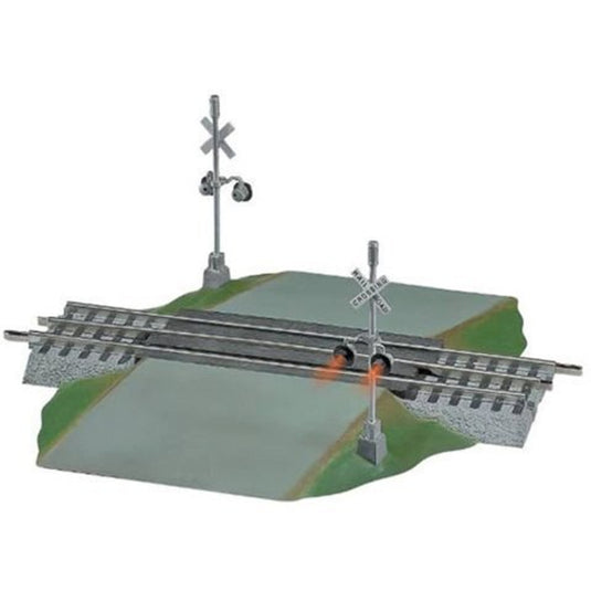 Lionel O Scale FasTrack Grade Crossing with Flashers - 12052