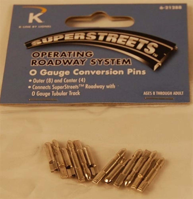 Lionel O Scale Conversion Pins (8 Outer / 4 Center) - 21288