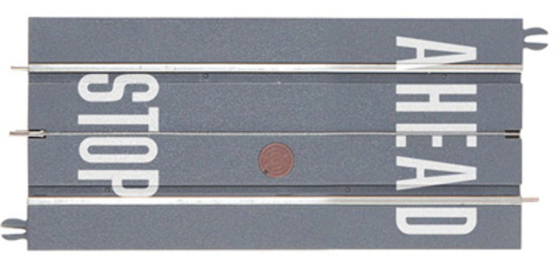 Load image into Gallery viewer, Lionel O Scale SuperStreets 5&quot; Straight - &quot;Stop Ahead&quot; (2) - 21573
