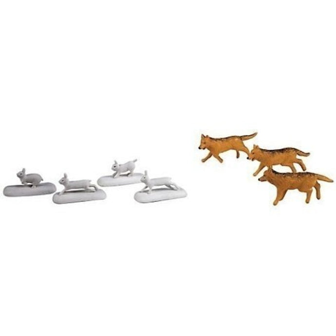 Lionel O Scale The Polar Express Wolves and Rabbit Animal Pack - 24252
