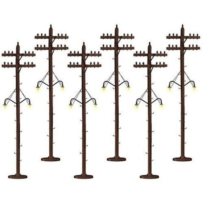 Lionel O Scale Telephones Lighted - 37995