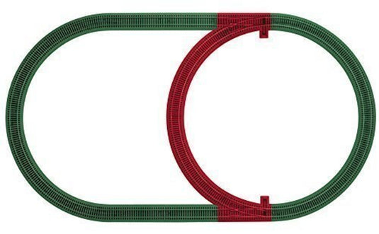Lionel S Scale AF FasTrack Inner Passing Loop Add-On Track Pack - 49890