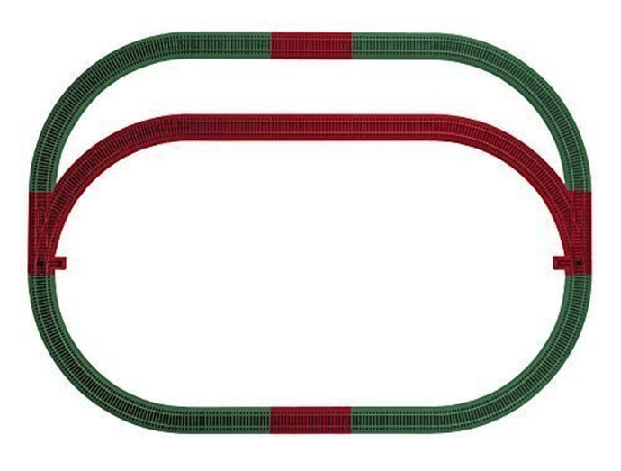 Lionel S Scale AF FasTrack Outer Passing Loop Add-On Track Pack - 49990