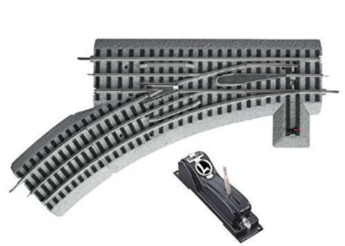 Lionel O Scale FasTrack O31 Remote/Command Switch Left Hand - 81254