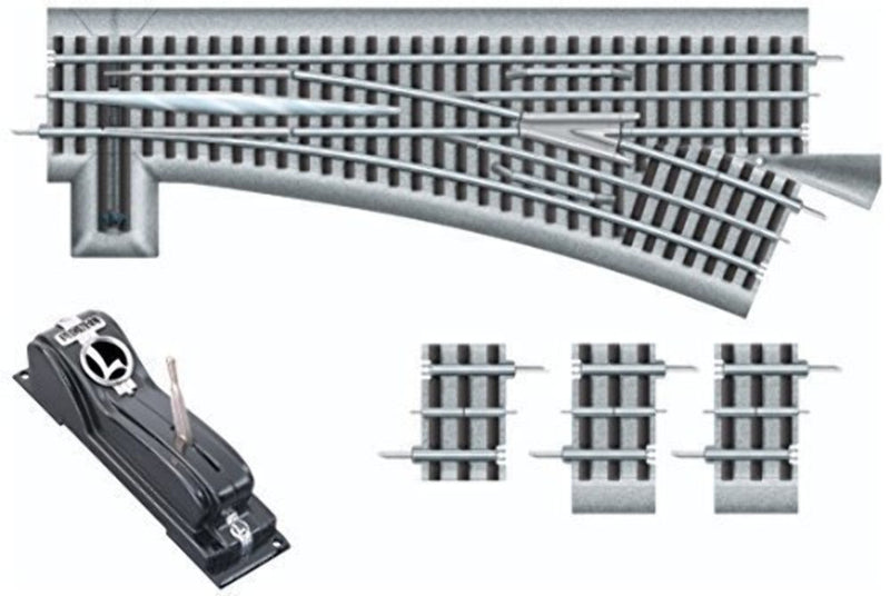 Load image into Gallery viewer, Lionel O Scale FasTrack O60 Remote/Command Control RH Switch - 81950
