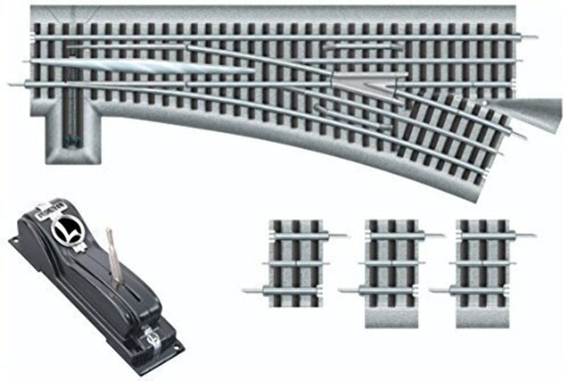 Load image into Gallery viewer, Lionel O Scale FasTrack O60 Remote/Command Control RH Switch - 81950

