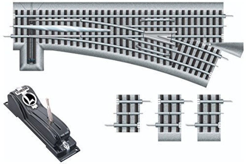 Load image into Gallery viewer, Lionel O Scale FasTrack O60 Remote/Command Control RH Switch - 81950
