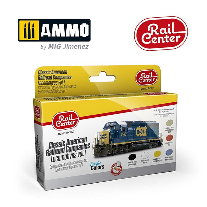 Ammo Mig Rail Center Classic Amer. Rr Vol1 Set