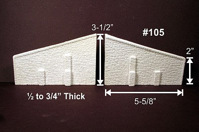 Monroe Models Ho Random Stone Wing 2pk