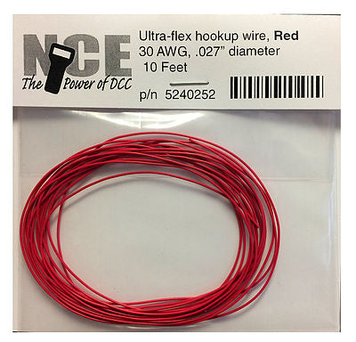 NCE DCC Red Wire 30awg 10ft