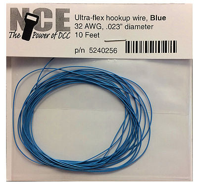 NCE DCC Blue Wire 32awg 10ft