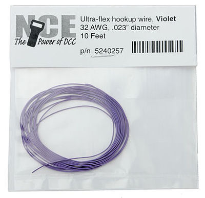 NCE DCC Violet Wire 32awg 10ft