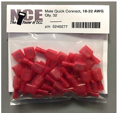 NCE DCC Male Quick Con Red 32pkg