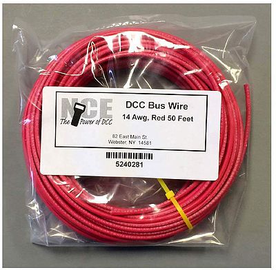 NCE DCC Dcc Main Bus Wire Red 50'