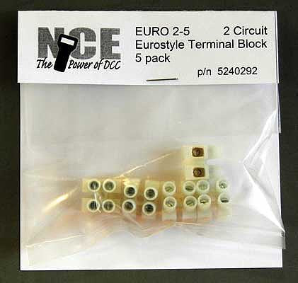 NCE DCC Euro2-5 Term Strip 5/Pk