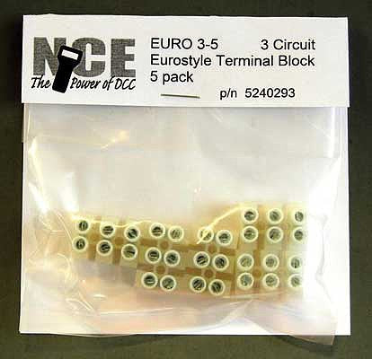 NCE DCC Euro3-5 Term Strip 5/Pk