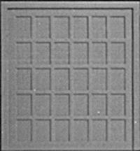 Pikestuff Doors (White Styrene)30-Panel Wood pkg(2)