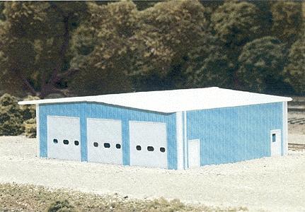 Pikestuff Fire Station(blue) Scale 50 x 40'  15.2 x 12.2m