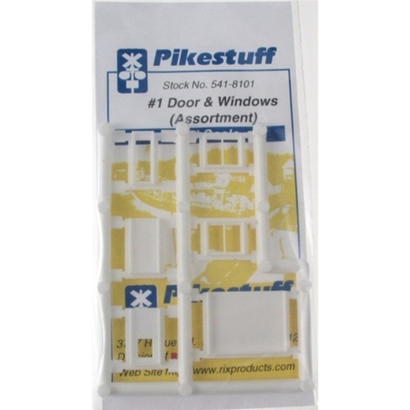 Load image into Gallery viewer, Pikestuff N Scale #1 Door &amp; Window Assortment
