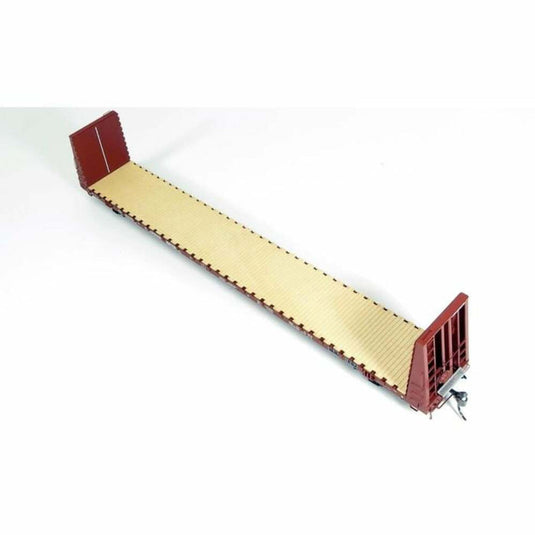 Rapido HO CN Mineral Brown National Steel Car Bulkhead Flatcar Single - 147003A