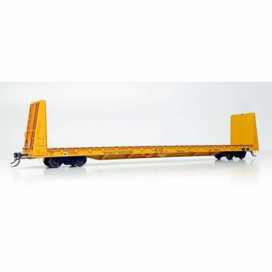 Rapido HO Scale ONR Yellow Scheme Marine Industries Bulkhead Flatcar (6) - 147007