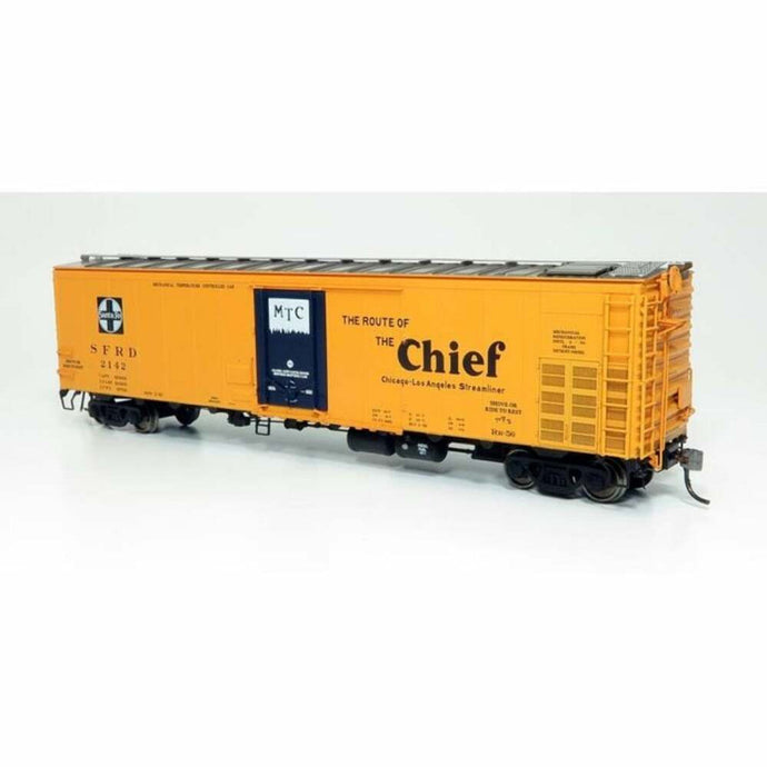 Rapido HO Scale Santa Fe RR-56 Mechanical Reefer Chief Slogan (4) - 156004