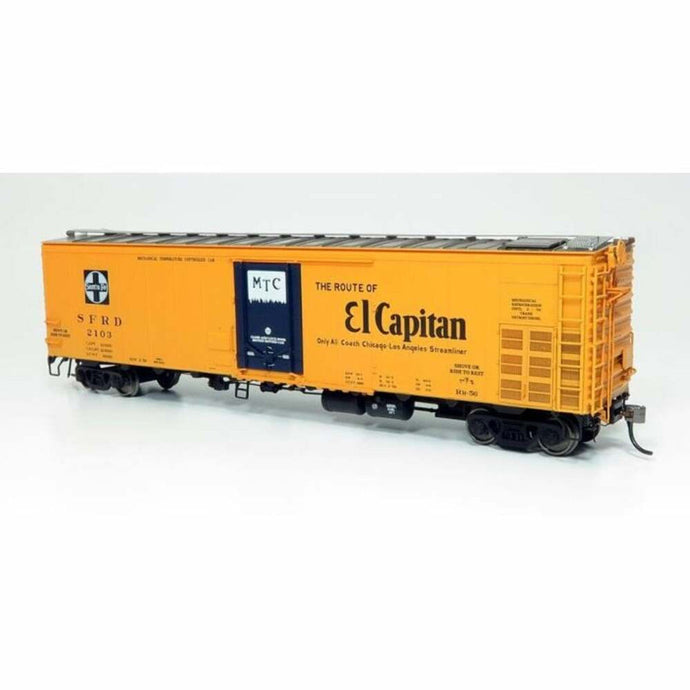 Rapido HO Scale Santa Fe RR-56 Mechanical Reefer El Capitan Slogan (4) - 156005