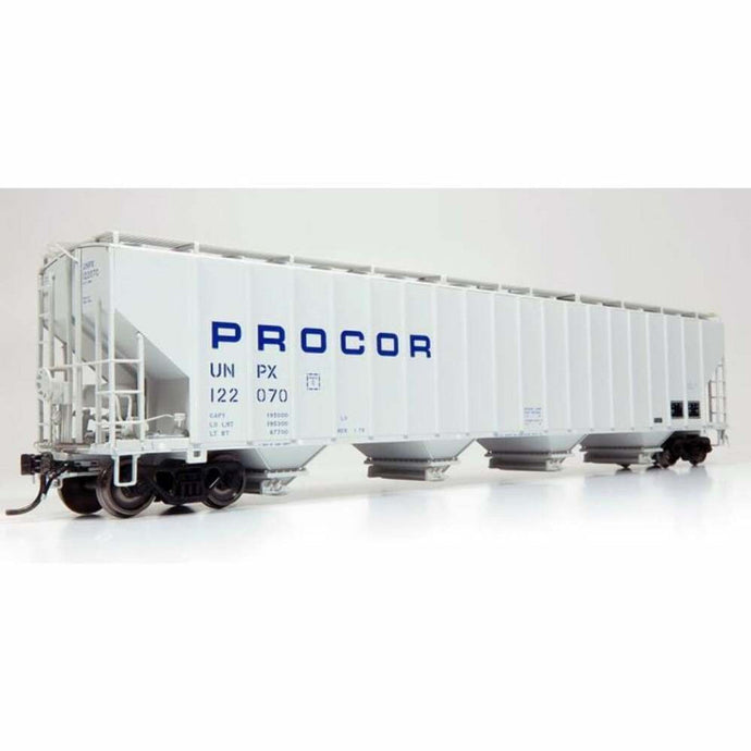 Rapido HO Scale UNPX Procor Blue Stencil 5820 Covered Hopper (Pack of 6) - 157001