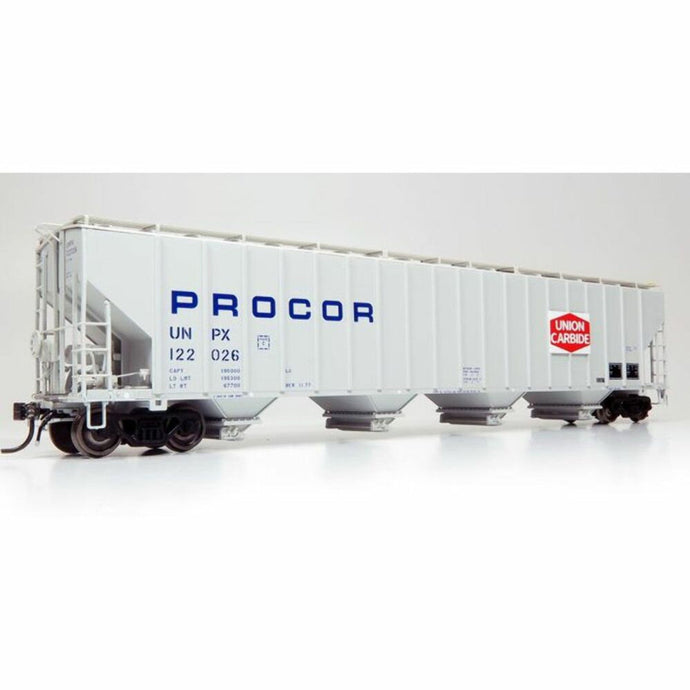Rapido HO UNPX Procor w/ Union Carbide 5820 Covered Hopper (6 Pack) - 157003