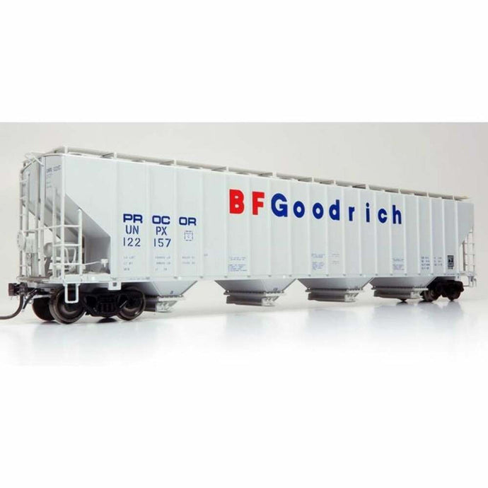 Rapido HO Scale UNPX Procor w/ BF Goodrich 5820 Covered Hopper (3) - 157004