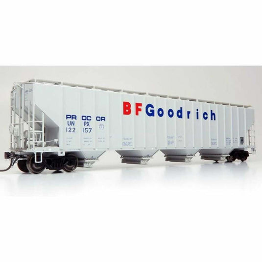 Rapido HO Scale UNPX Procor w/ BF Goodrich 5820 Covered Hopper (3) - 157004