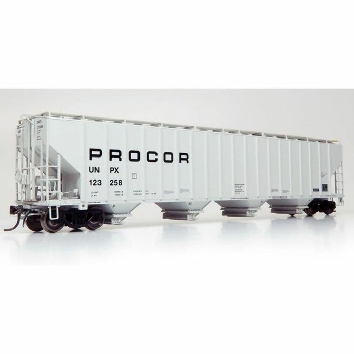 Rapido HO UNPX Procor Mid Black Solid 5820 Covered Hopper Single Car - 157006A