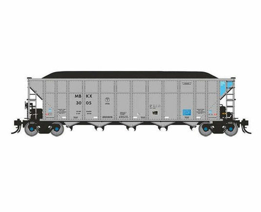 Rapido HO Mitsui Rail MBLX AutoFlood III RD Coal Hoppers (Pack of 6) 