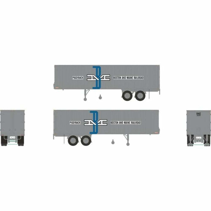 Rapido HO Scale Boston & Maine 35' Fruehauf Integral-Post Volume Van 