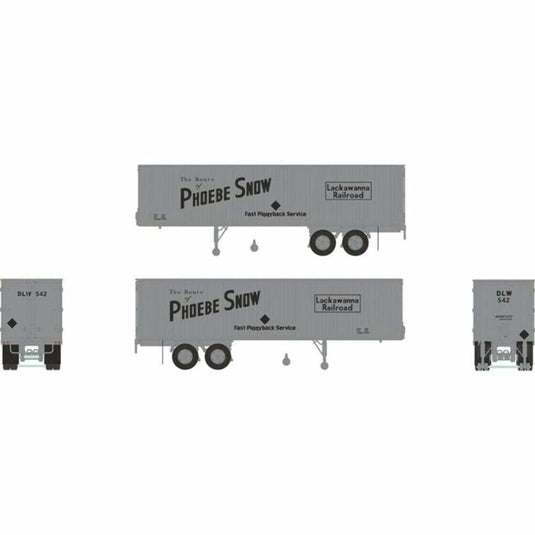 Rapido HO Scale Lackawanna DL&W 35' Fruehauf Integral-Post Volume Van 542 - 403004