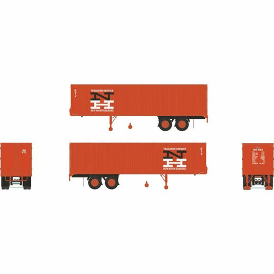 Rapido HO Scale New Haven 35' Fruehauf Integral-Post Volume Van 