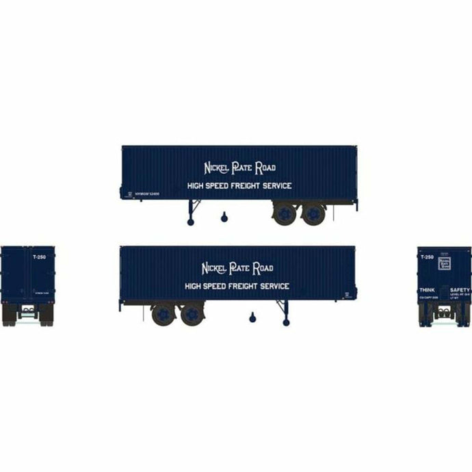 Rapido HO Scale Nickel Plate 35' Fruehauf Integral-Post Volume Van 