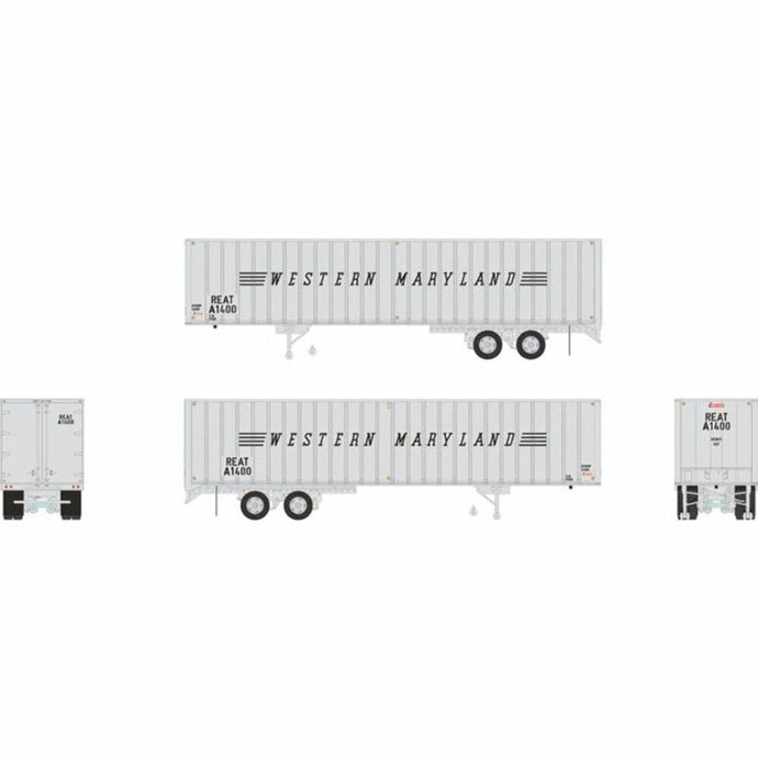 Rapido HO Western Maryland 40' Fruehauf Exterior-Post Volume Van A1400 - 403034