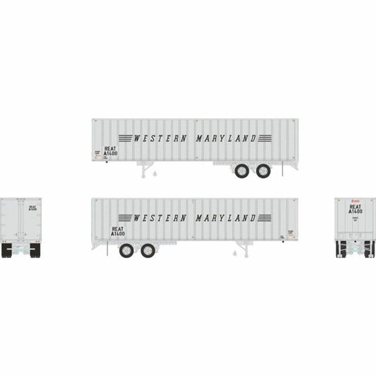 Rapido HO Western Maryland 40' Fruehauf Exterior-Post Volume Van A1400 - 403034