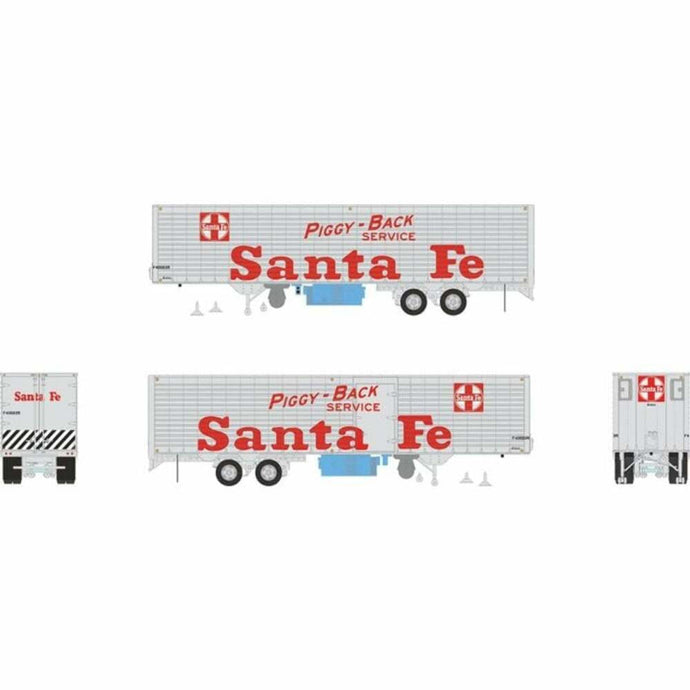 Rapido HO Scale Santa Fe 40' Fruehauf Fluted Side Volume Van 