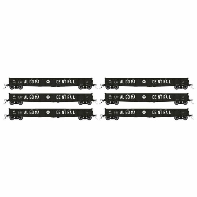 Rapido HO Scale Algoma Central 52' 6? Canadian Mill Gondola (6) - 50046