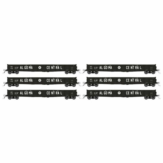 Rapido HO Scale Algoma Central 52' 6? Canadian Mill Gondola (6) - 50046