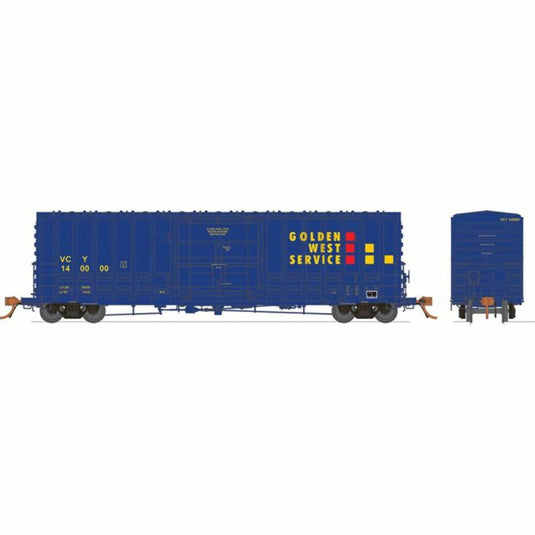 Rapido N Scale Golden West Ventura County B100 Boxcar 6-Pack