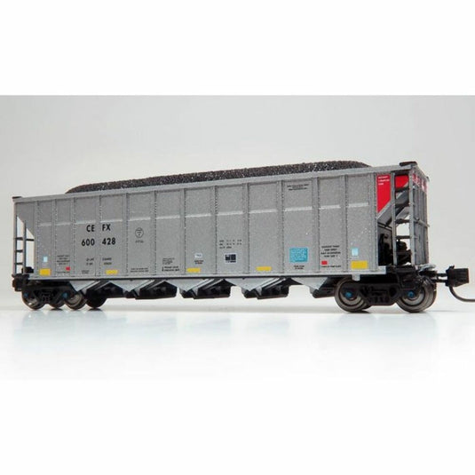 Rapido N Scale CEFX AutoFlood III RD Coal Hopper Single Car - 538006A