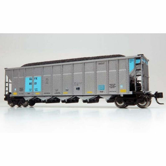 Rapido N Scale GLFX AutoFlood III RD Coal Hoppers Pack of 6 