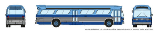 Rapido N Scale New York New Look Bus Blue - 573005