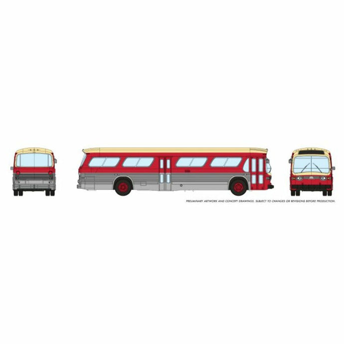 Rapido N Scale Toronto Maroon New Look Bus - 573006