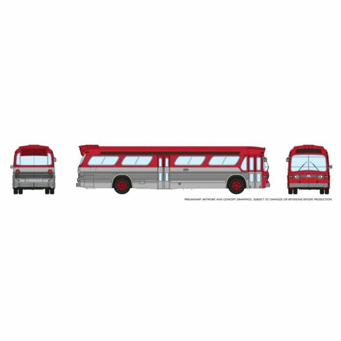 Rapido N Scale New Look Bus Generic Red - 573097