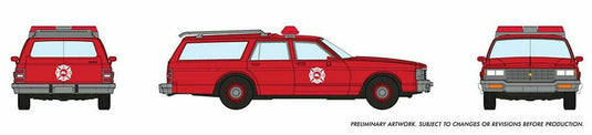 Rapido HO Scale Chevrolet Impala Wagon Fire Chief - 800011